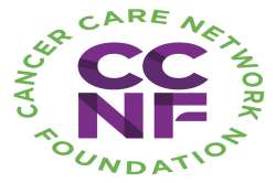 Cancer Care Network Foundation (CCNF) logo in a circle with name wrapped around it in green text and CCNF in large purple letters inside.